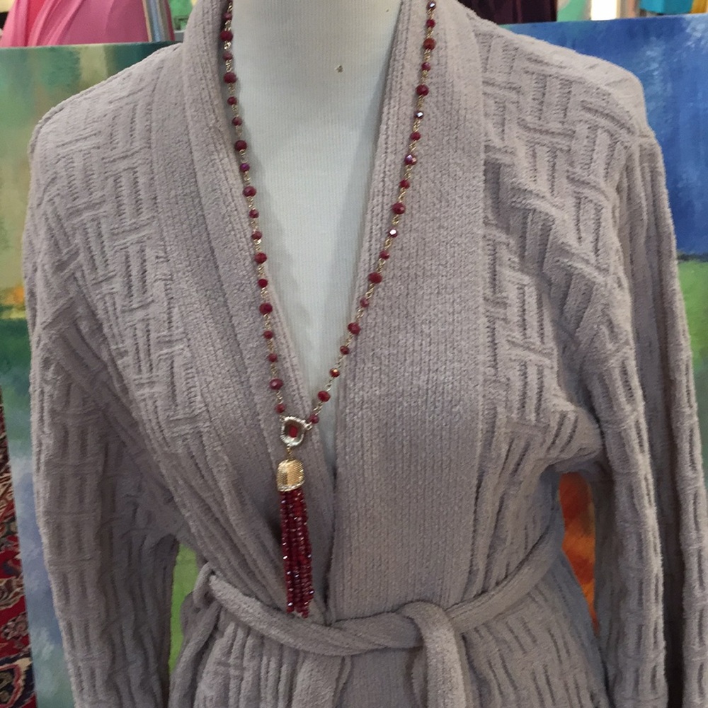 NATORI LONG PLUSH ROBE - Picture 3 of 8